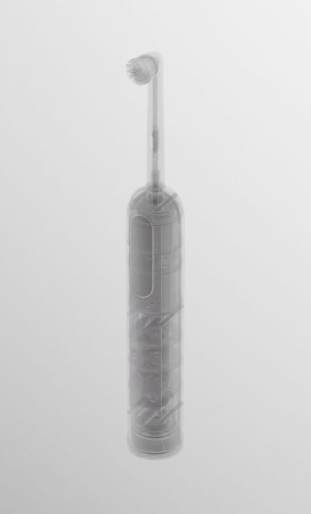 Rendering of a toothbrush on a white backdrop from Seymour Powell's Un-Made concept