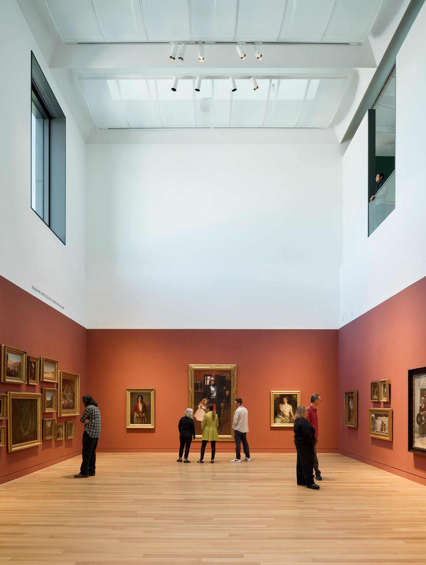 Double-height gallery in museum